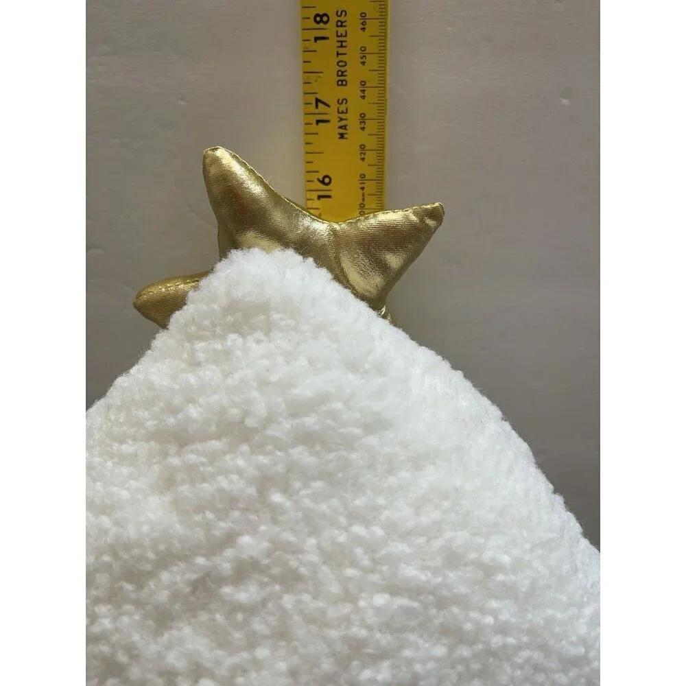 Hot Hugs Sherpa Shaped Christmas Tree Ivory Decorative Heat PadMicrowaveable NWT